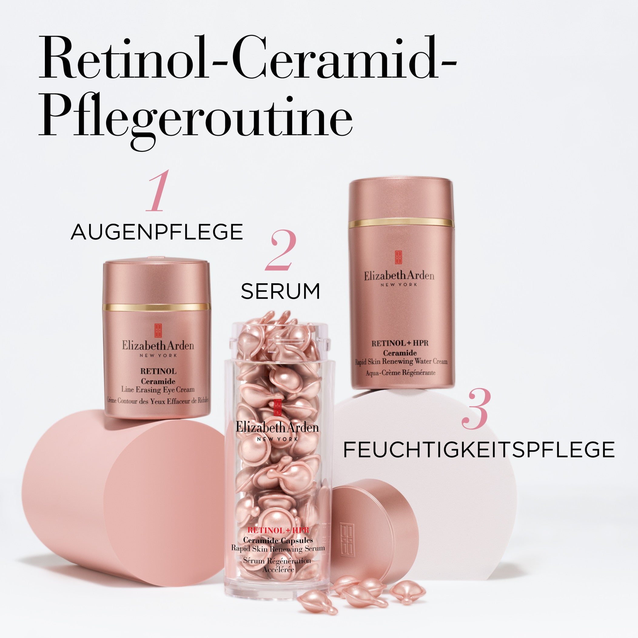 Elizabeth Arden Retinol + HPR セラム 30カプセル RETINOL + HPR Ceramide Capsules Rapid Skin Renewing Serum