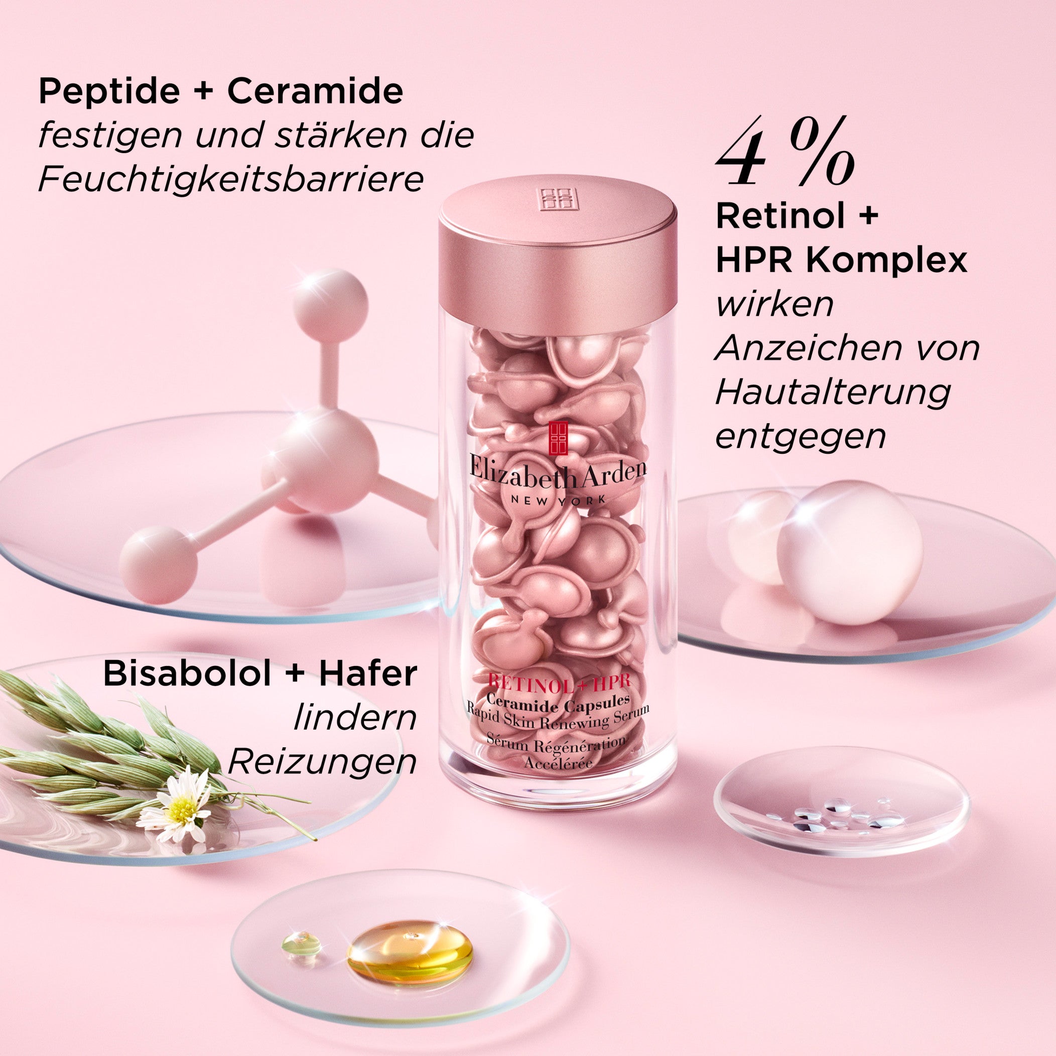 Elizabeth Arden Retinol + HPR セラム 30カプセル RETINOL + HPR Ceramide Capsules Rapid Skin Renewing Serum